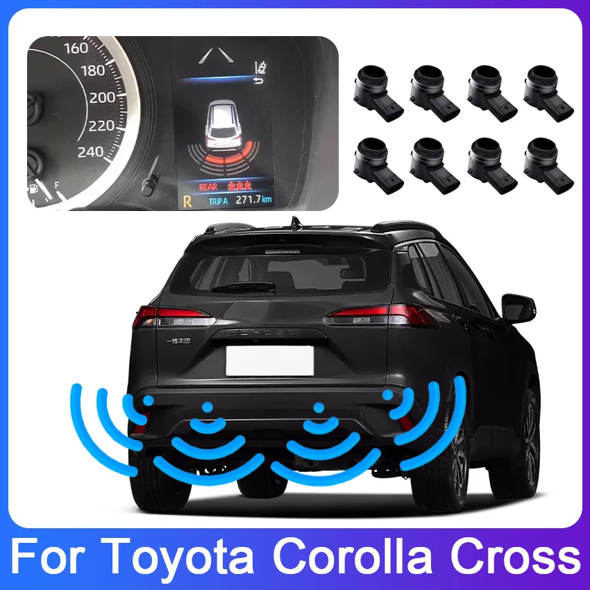 Parking Sensor System For Toyota Corolla Cross 2021 2022 2023 Original Car Parking Sensor Assistance Backup Radar Buzzer System