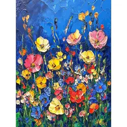 GATYZTORY 60x75cm Painting By Numbers Flower DIY Oil Painting Animals Picture By Numbers Landscape Art Canvas Wall Home Decor