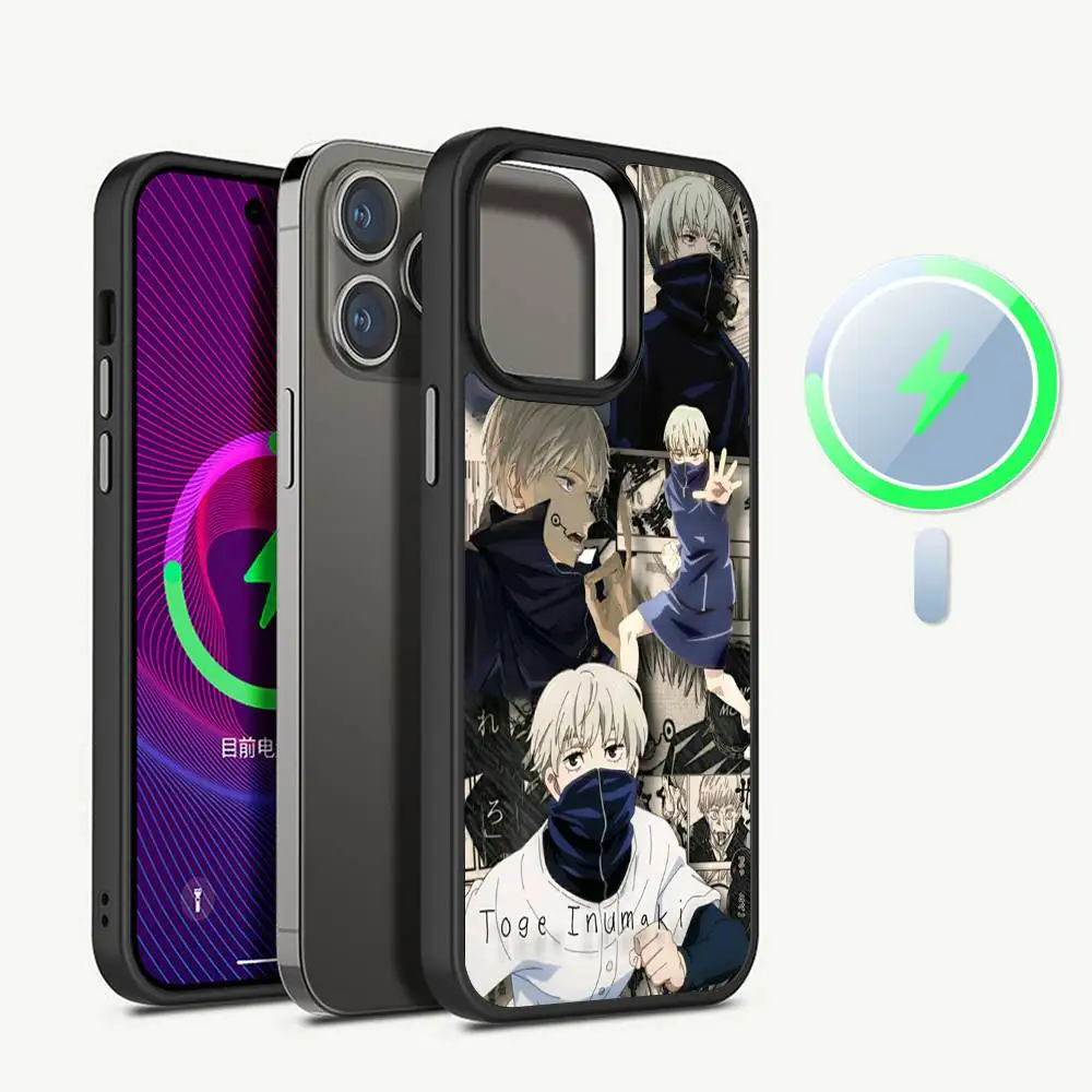 Kaisen Jujutsu Inumaki Toge For Magesafe Magnetic Wireless Phone Case For iPhone 17 Pro Max Air 13 12 Mini 16 15 14 11