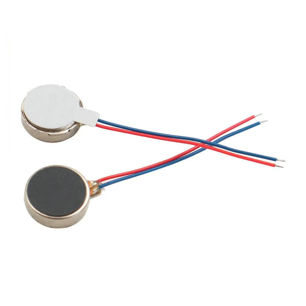 5pcs 10*2.7MM 1027 Micro Vibration Motor Direct Current DC 3V Flat Coin Button-Type Motor Micro DC Vibrating Motor Parts