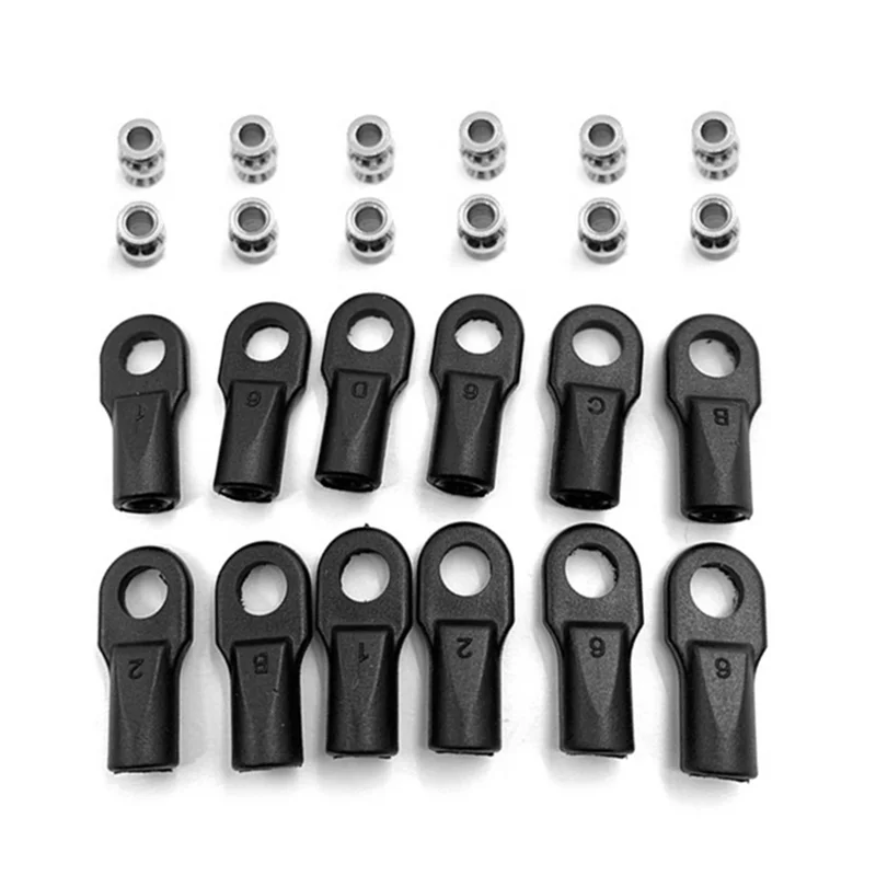 12Pcs Rod Ends with Hollow Balls 5347 for Bandit Stampede Slash 2WD Drag Slash Summit Parts