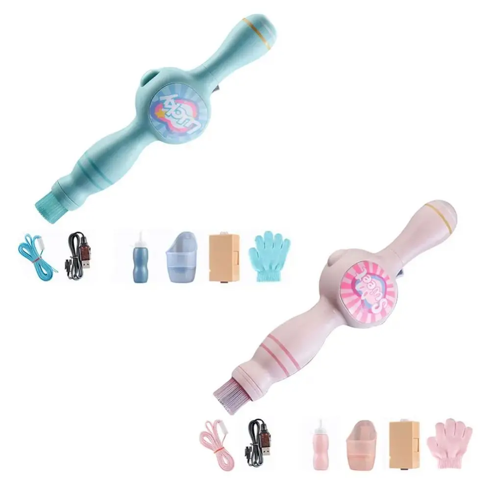 

Colorful Bubble Machine Lightweight Design Interactive Play Elastic Bubble Fog Wand Automatic Bubble Blower for Summer Outdoor