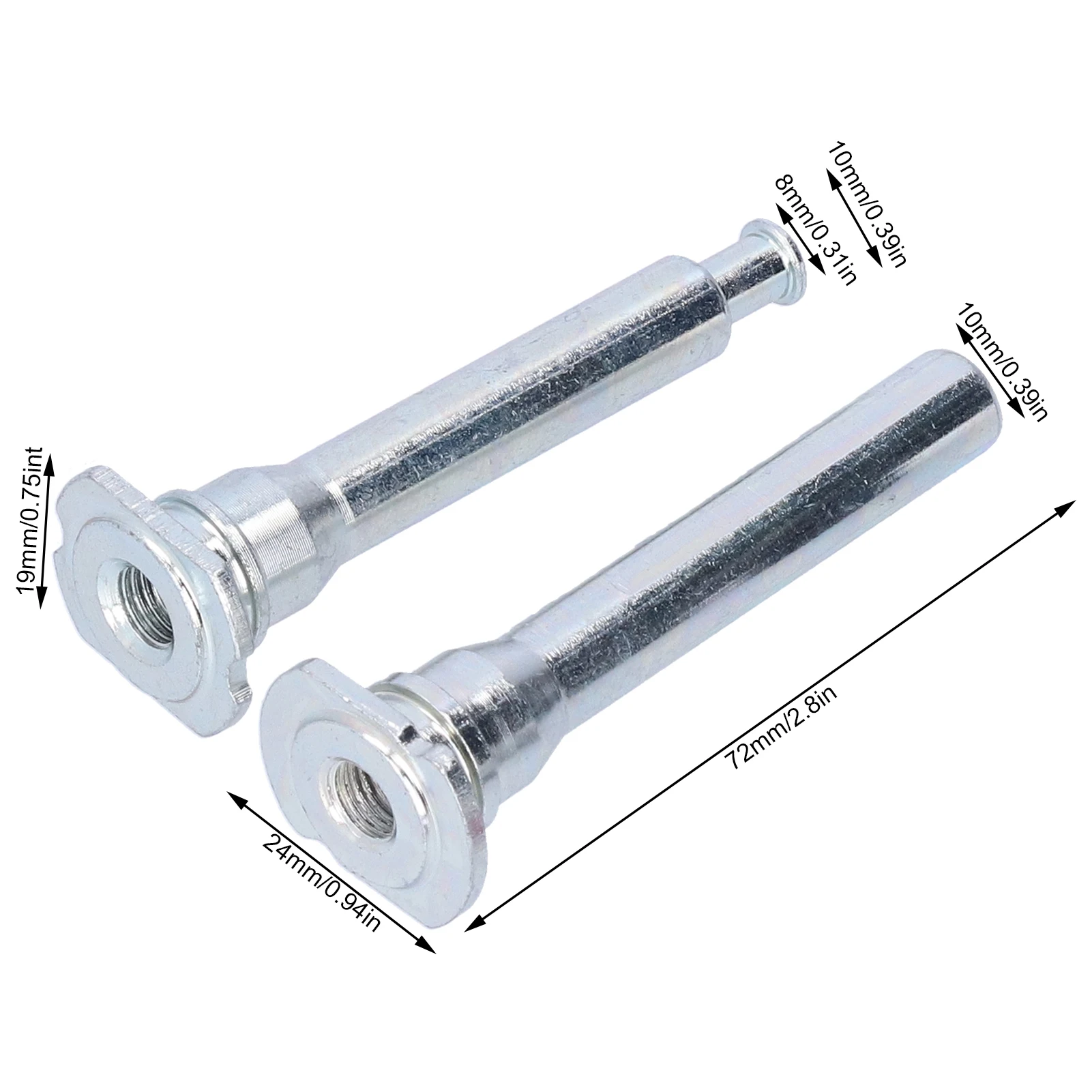 Front Brake Caliper Slider Kit Front Brake Caliper Slider Pin Kit BCF1393C Replacement for CRV CR‑V MK2 02‑06