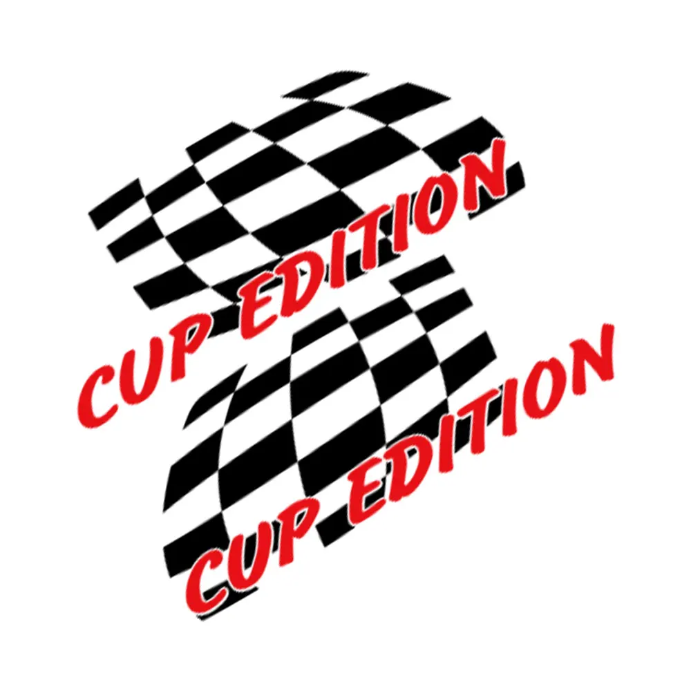 

2PCS Car Door Side Sticker Waterproof Racing Sport Vinyl Decal Auto Decoration Accessories for Volkswagen VW Beetle Cup Edition