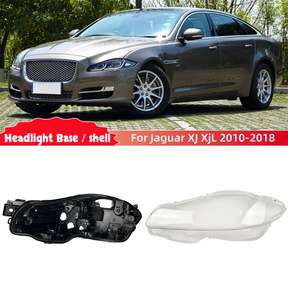 For Jaguar XJ XjL 2010 2011 2012 2013 2014 2015 2016 2017 2018 Car Gadgets Base Head Lamp Shell Back Casing Headlamp Cover Lens