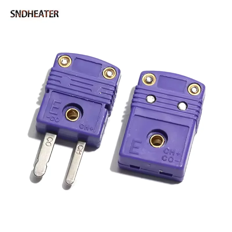 SNDHEATER Тип K/T/J/E/N/C Разъем для термопары Высокотемпературный измерительный женский и мужской мини-разъем Двухконтактный монтаж на панели