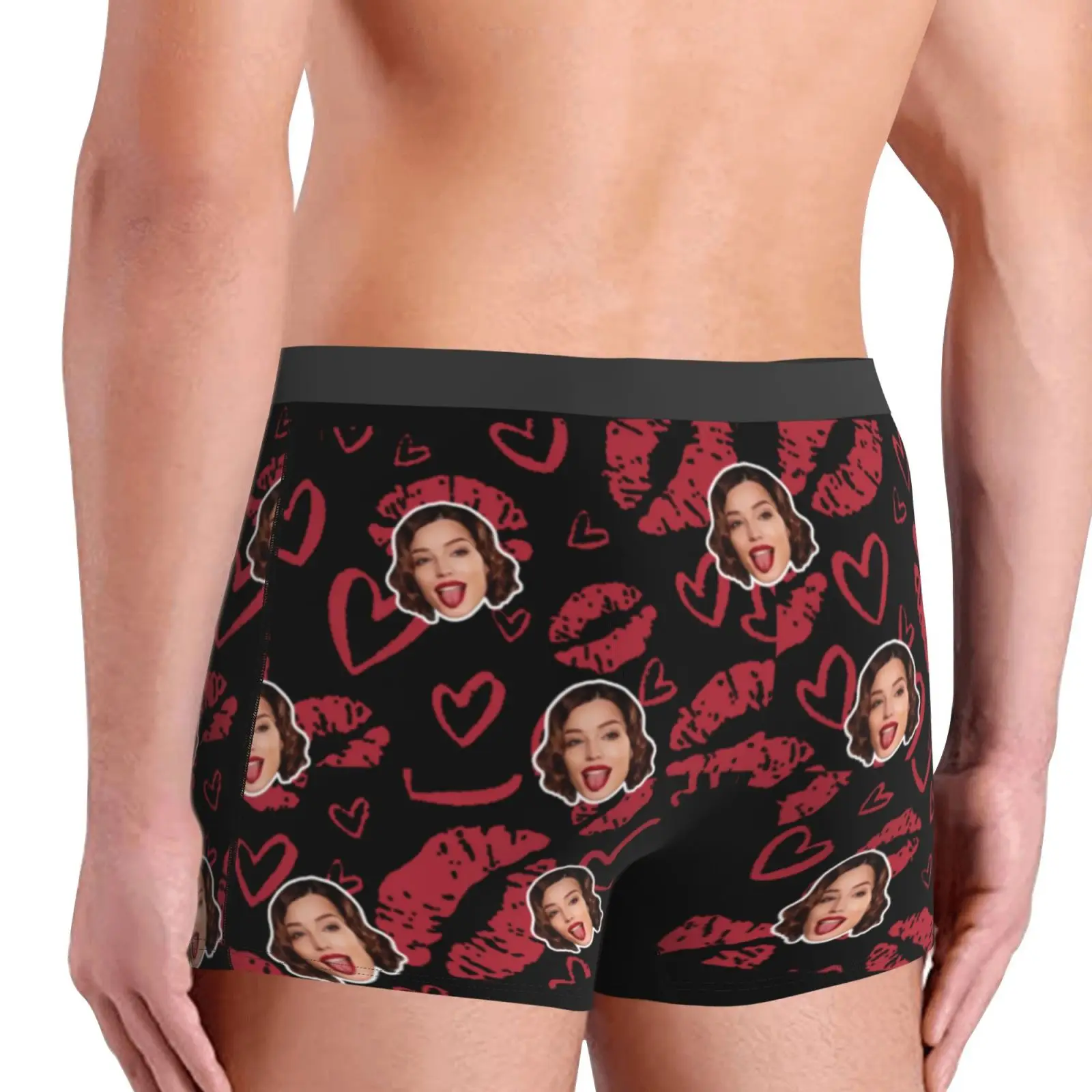 Personalized Face Photo Underwear Custom Boxer Briefs Custom Men Valentine's Day Gift For Husband Anniversary Gift for Dad