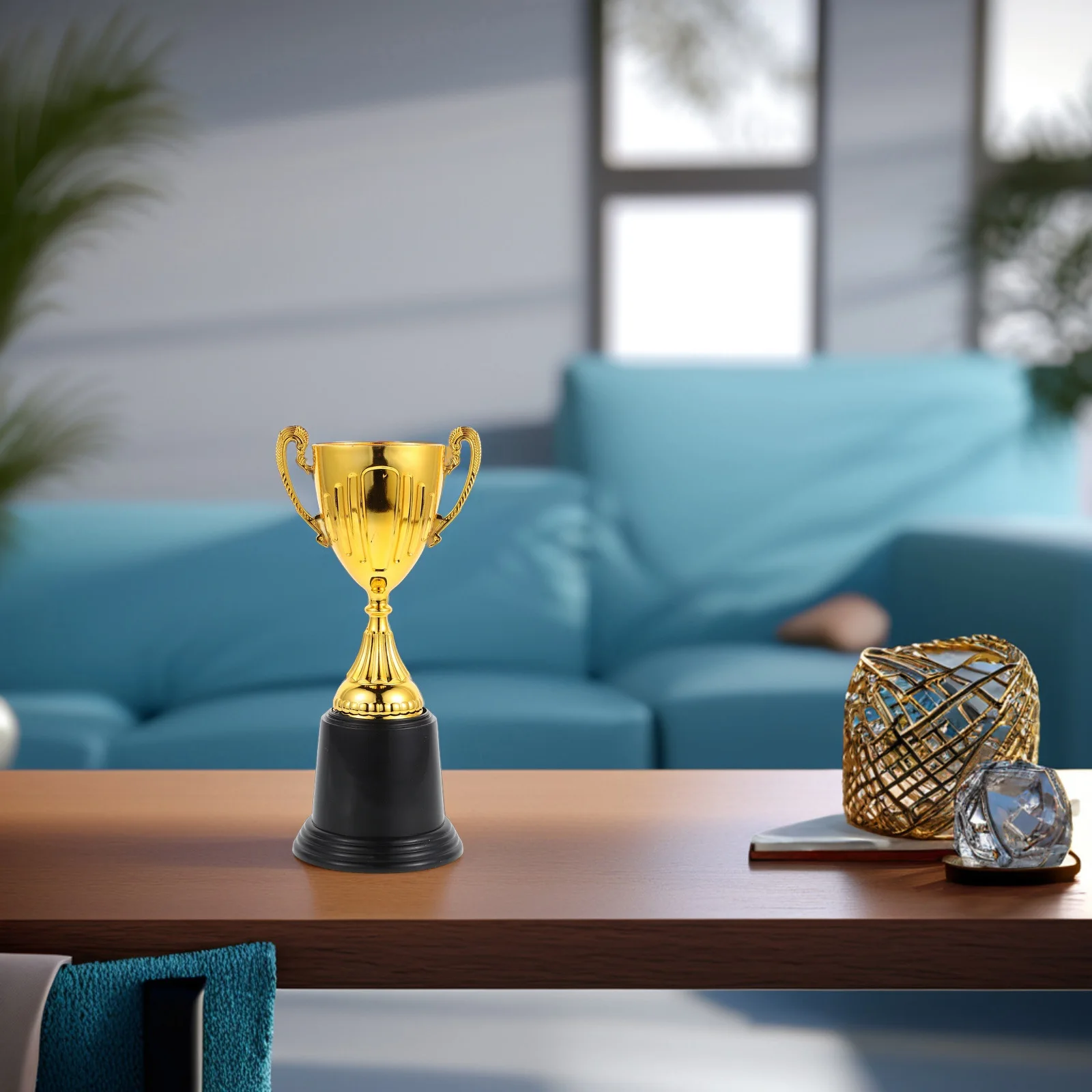 

Small Golden Trophy Award for 's Sports Events Ideal for Team Participation Trophy in Football Basketball Race Winner