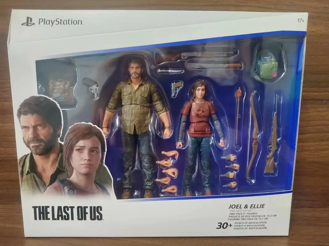 In Stock Spin Master Ps5 The Last Of Us Joel And Ellie Double Set 1/12 6-Inch Action Figure Collection Model Toy Gift