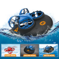 3-in-1 RC Drone RC Boat Drone Vehicle Flying Air/Boat/Land Driving Altitude Hold Headless Mode RC Quadcopter Toys Gift for Kids