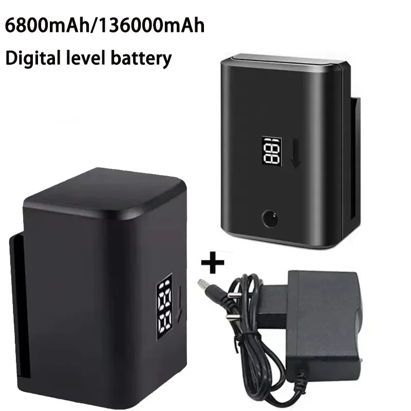 6800mAh/13600mAh Large Capacity 3.7V Chargeable Laser Level Battery for 8/12/16 Lines Leveling Tool Ing 3D 12 Line Powerful