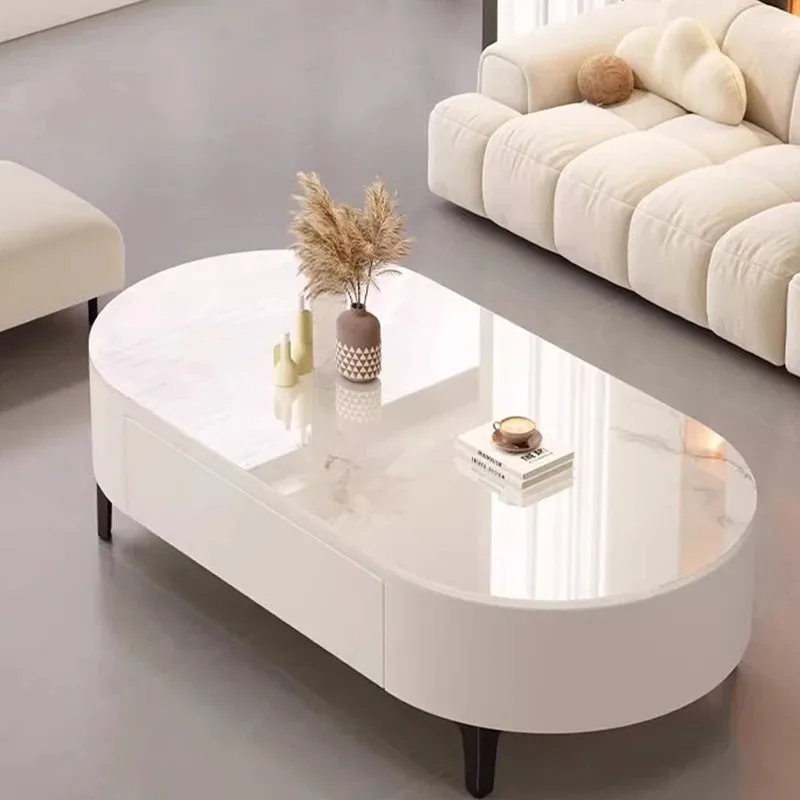 

Lounge Luxury Coffee Table Modern Designer Space Saving Aesthetic Clear Simple Side Table Nordic Meubles Ornaments Home Decor