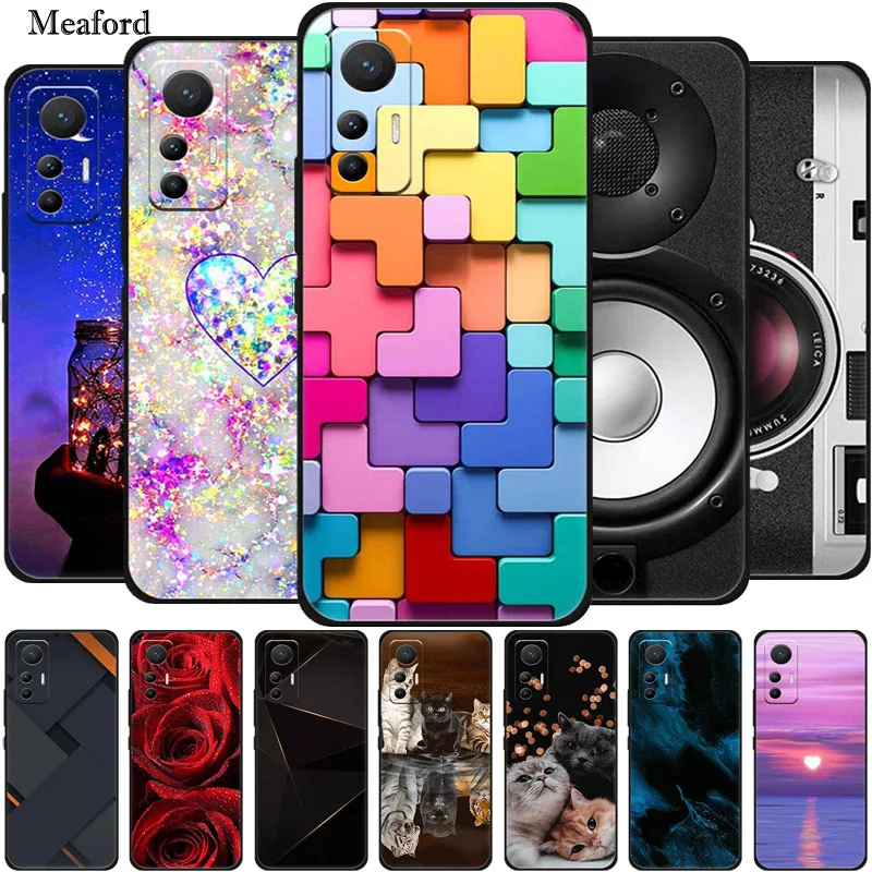 For Xiaomi 12T Pro Case Luxury Silicone TPU Soft Phone Cover Cases For Xiaomi 12T Pro Xiaomi12T 12 T Cartoon Protective Coque