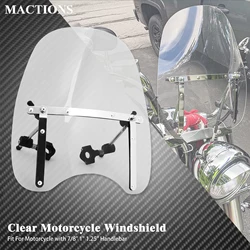 Motorcycle Universal Windshield Large Windscreen 7/8