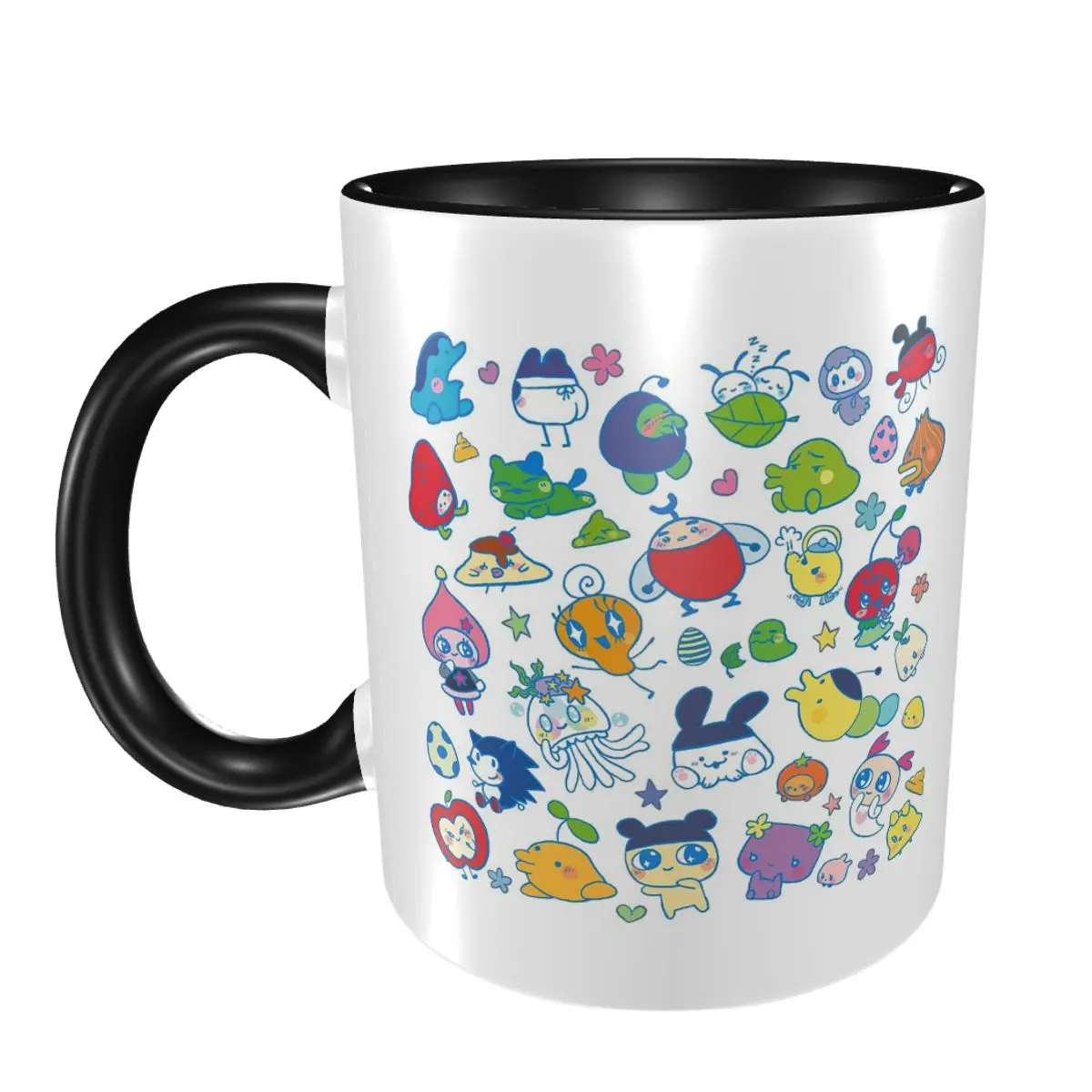 

Кружка «Тамагочи друзья», забавные керамические кофейные чашки, чайные кружки, чашка для молока, посуда для напитков, подарок для друзей