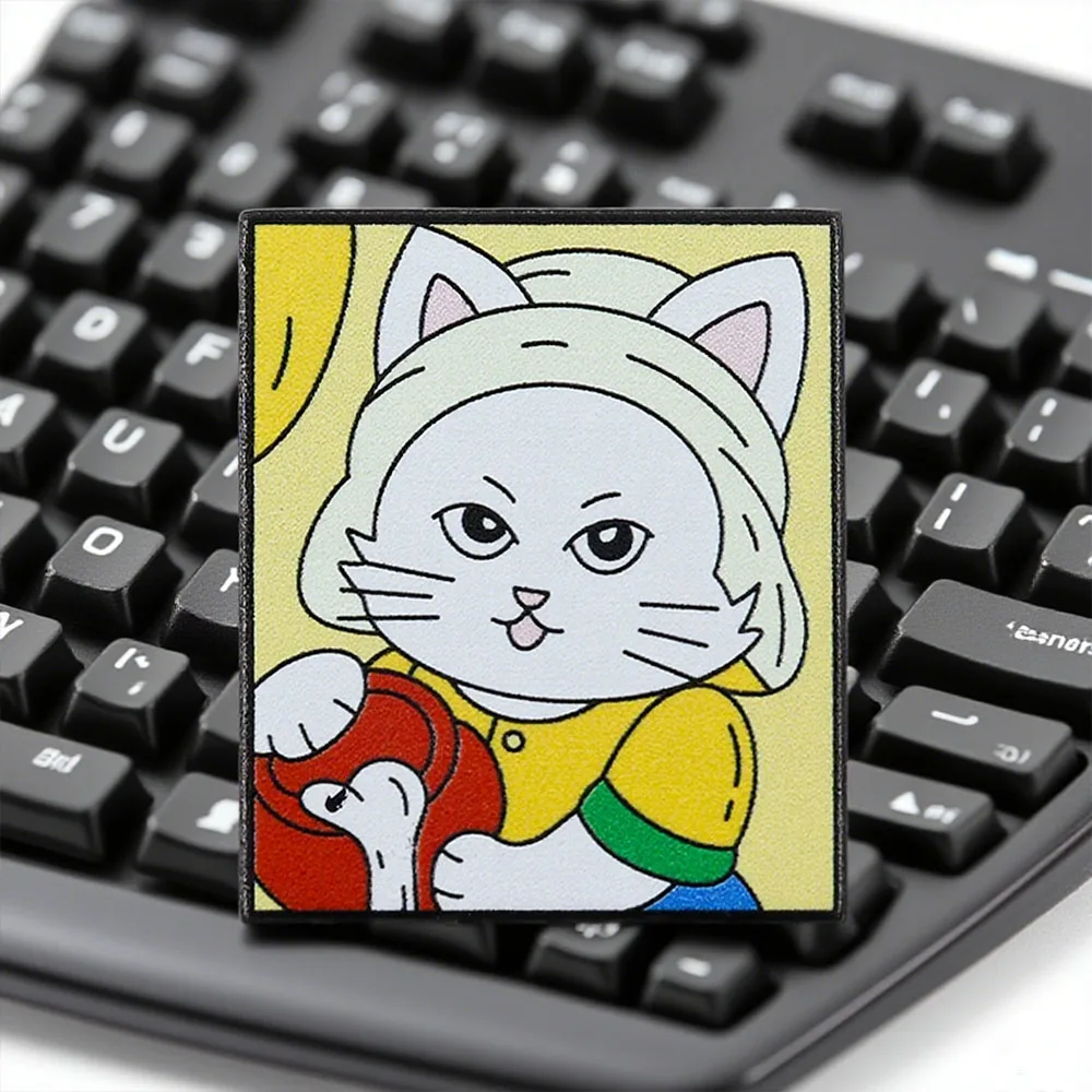 Cat The Milkmaid Enamel Pin Johannes Vermeer Oil Painting Inspired Badge Cats Art Jewelry Novelty Creative Decorative