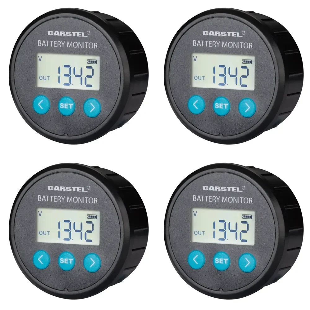 Carstel 500A Battery with Shunt Displays Voltage and Current Power 1-Year Warranty