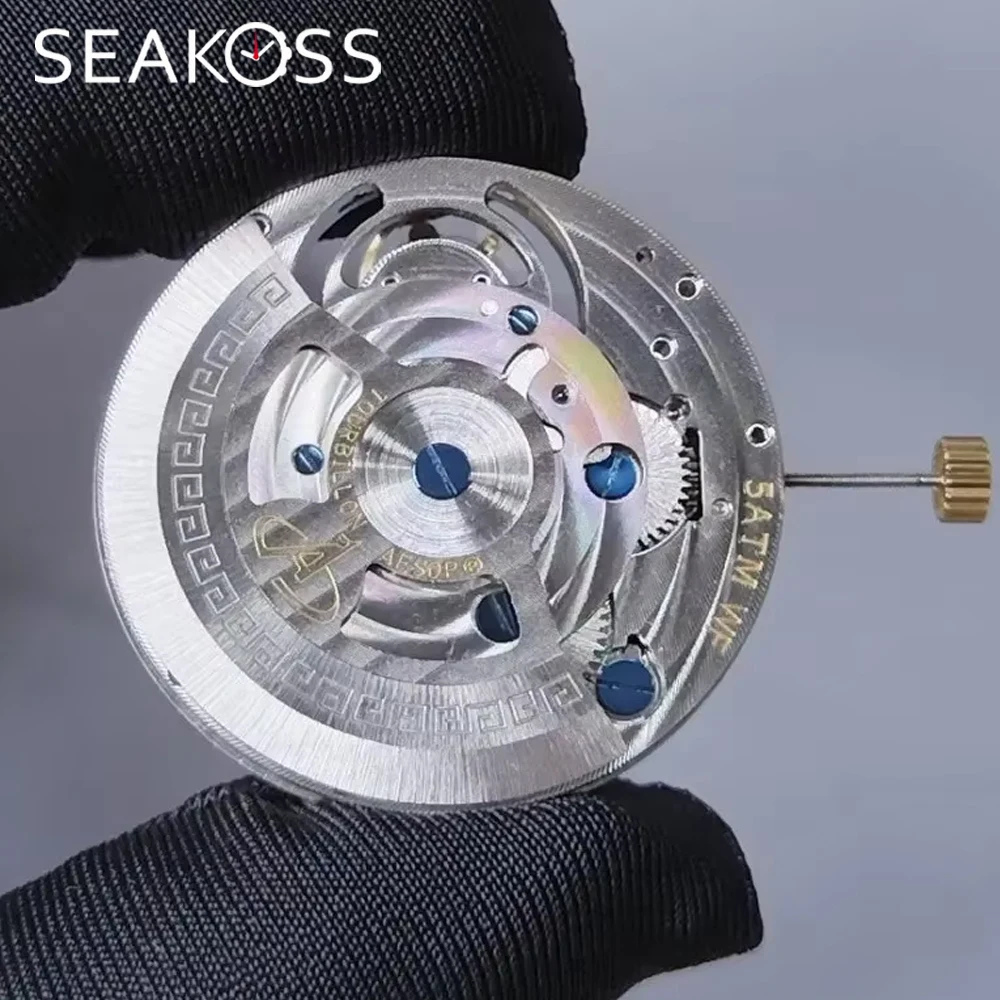 

Настоящий турбийонный механизм, балансир на 6 часах, чистая медь, 21600, собранный механический часовой механизм с автоподзаводом, 8009