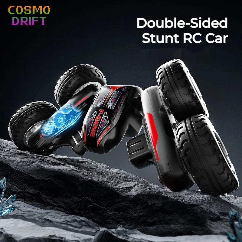 

Double-Sided Stunt Drift RC Car 4WD High Speed Off-Road Climbing Vehicle with Lights Transform Racing Toy for Kids Boys Gift