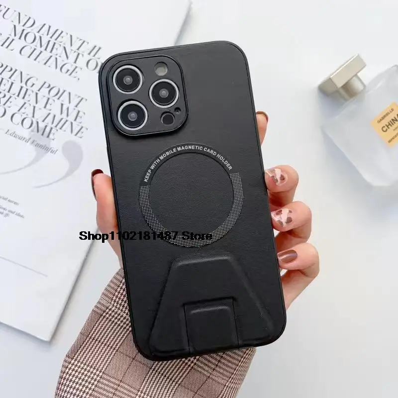 

Luxury Model Is Suitable for iPhone 14 Magnetic Suction Phone Case 13promax 12pro 11 Invisible Bracket Xsmax Protection Cover