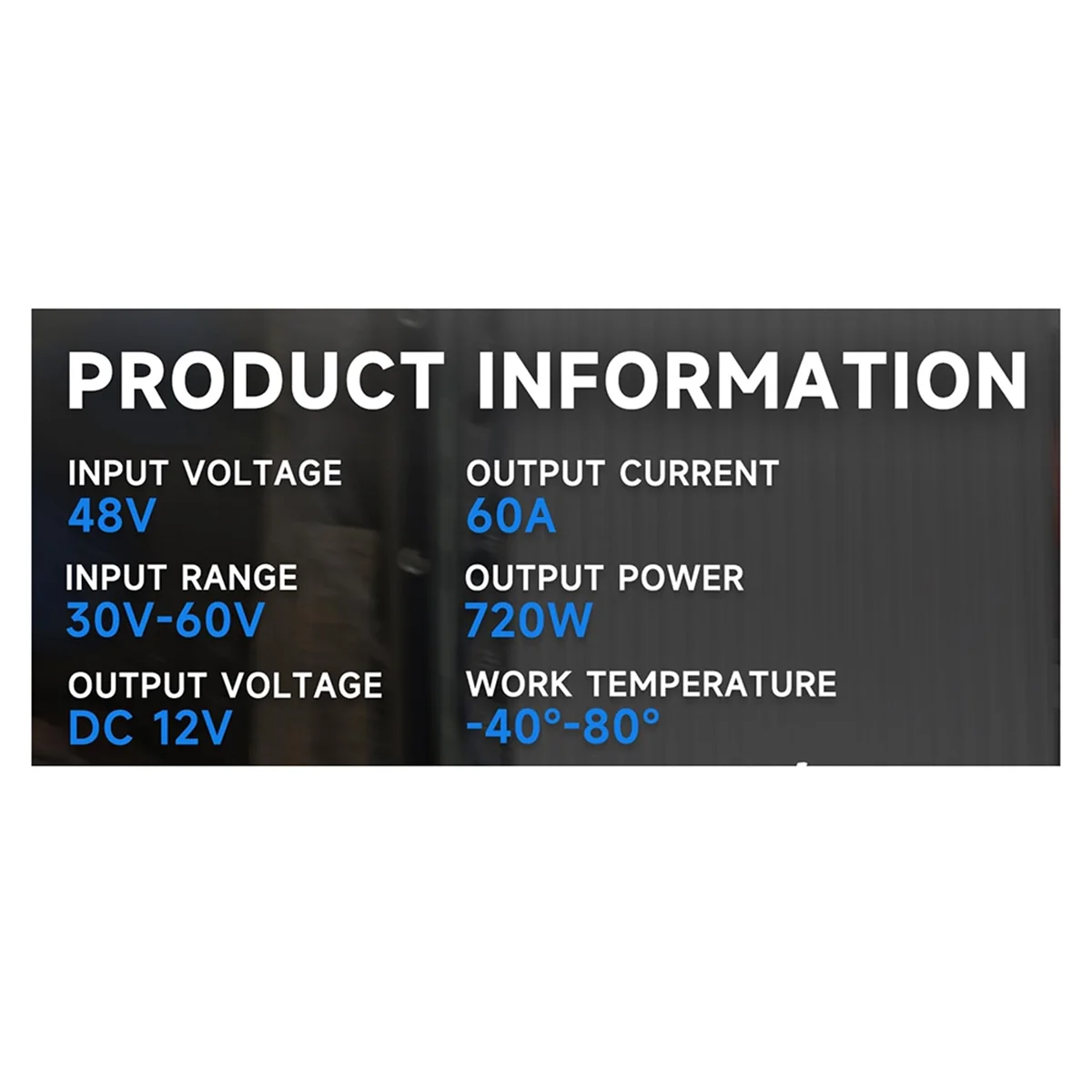 

BAAQ 60A 720W Voltage Converter Reducer 48V/36V to 12V,Converter Voltage Regulator,Waterproof Power Transformer for Truck