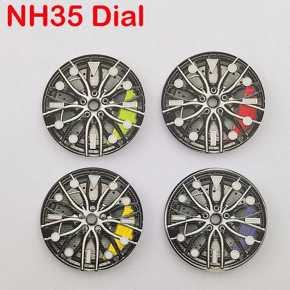 

NH35 Dial New 28.5mm dial c3 Luminous high-quality watch dial suitable for the NH35 movement Watch accessories dial men watch
