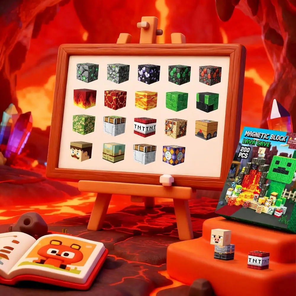 200ピースの磁気ビルディングブロック - 子供向けSTEM教育玩具（4～12歳）、男の子と女の子のための理想的な感覚学習ギフト