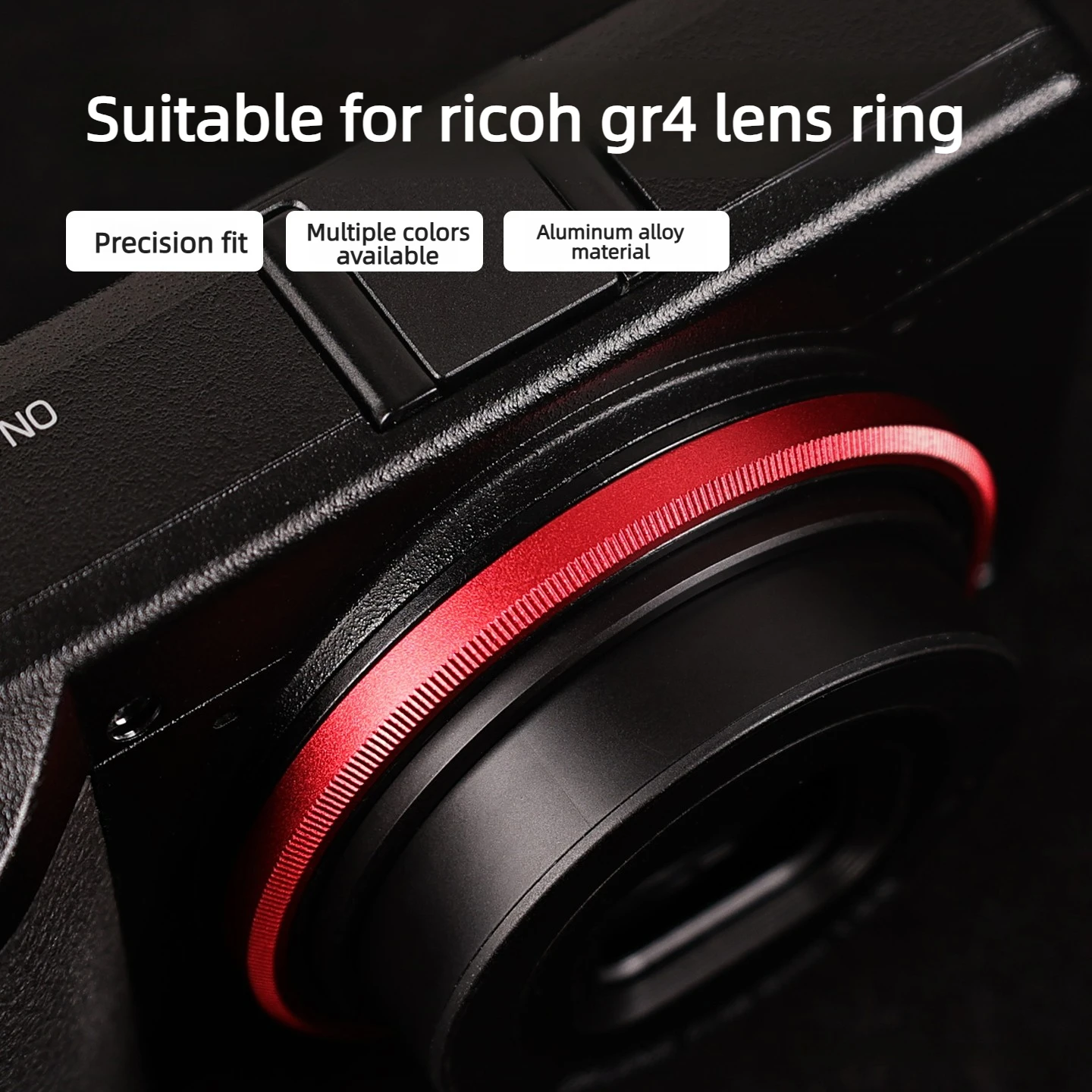 Подходит для Ricoh GR4 GRIV, кольцо для объектива GRVI4, специальное кольцо для объектива из алюминиевого сплава, декоративное кольцо.
