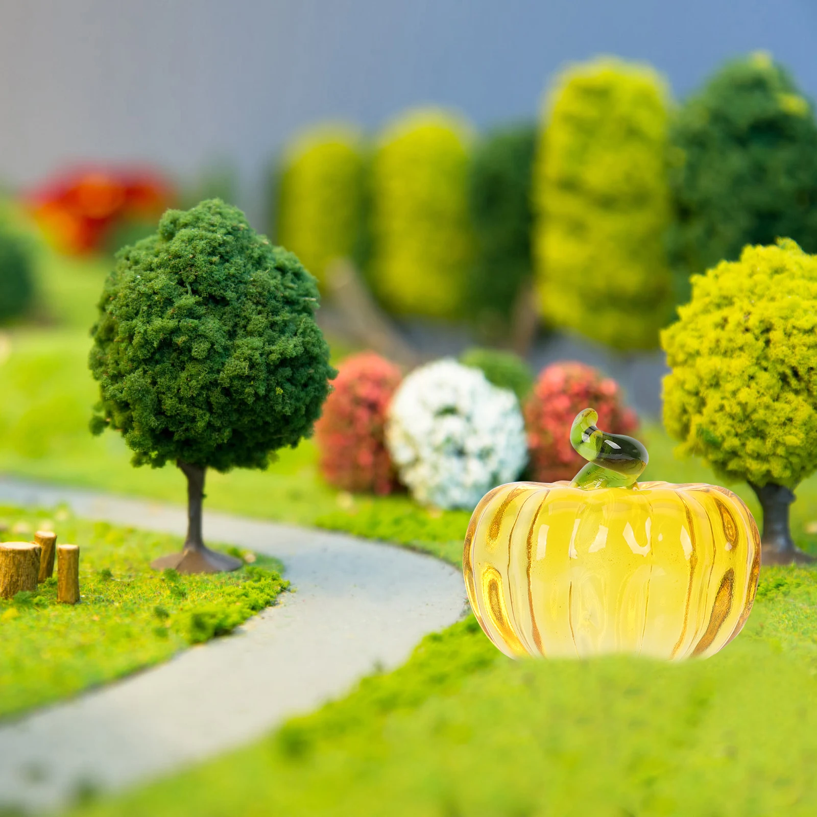 

Crystal Pumpkin Ornament Crystal Material Desktop Decoration Full Texture No Fading Fine Details Creative Design