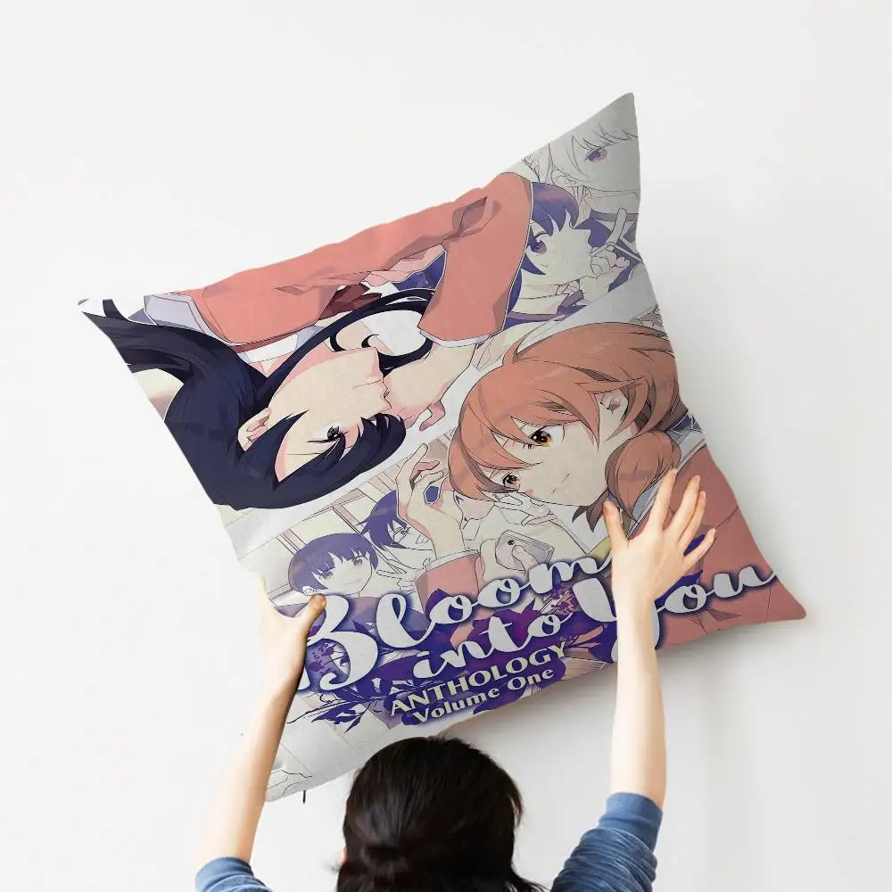 بلوم إنتو يو خمر غطاء الوسادة البوليستر وسائد أريكة وسائد رمي الزخرفية ديكور المنزل غطاء وسادة #6