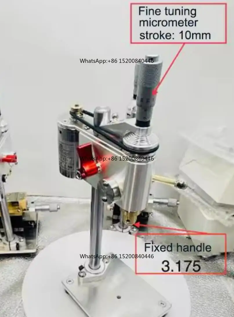 Micro Bench Drill 0.3-4mm Mini Drilling Machine Precision Watch Repair Tool Bench Drill Speed Adjustable Power Adapter 110V 220V
