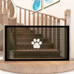 Adjustable Mesh Pet Gate - Durable, Portable & Easy Installation - Indoor/Outdoor Safety Barrier