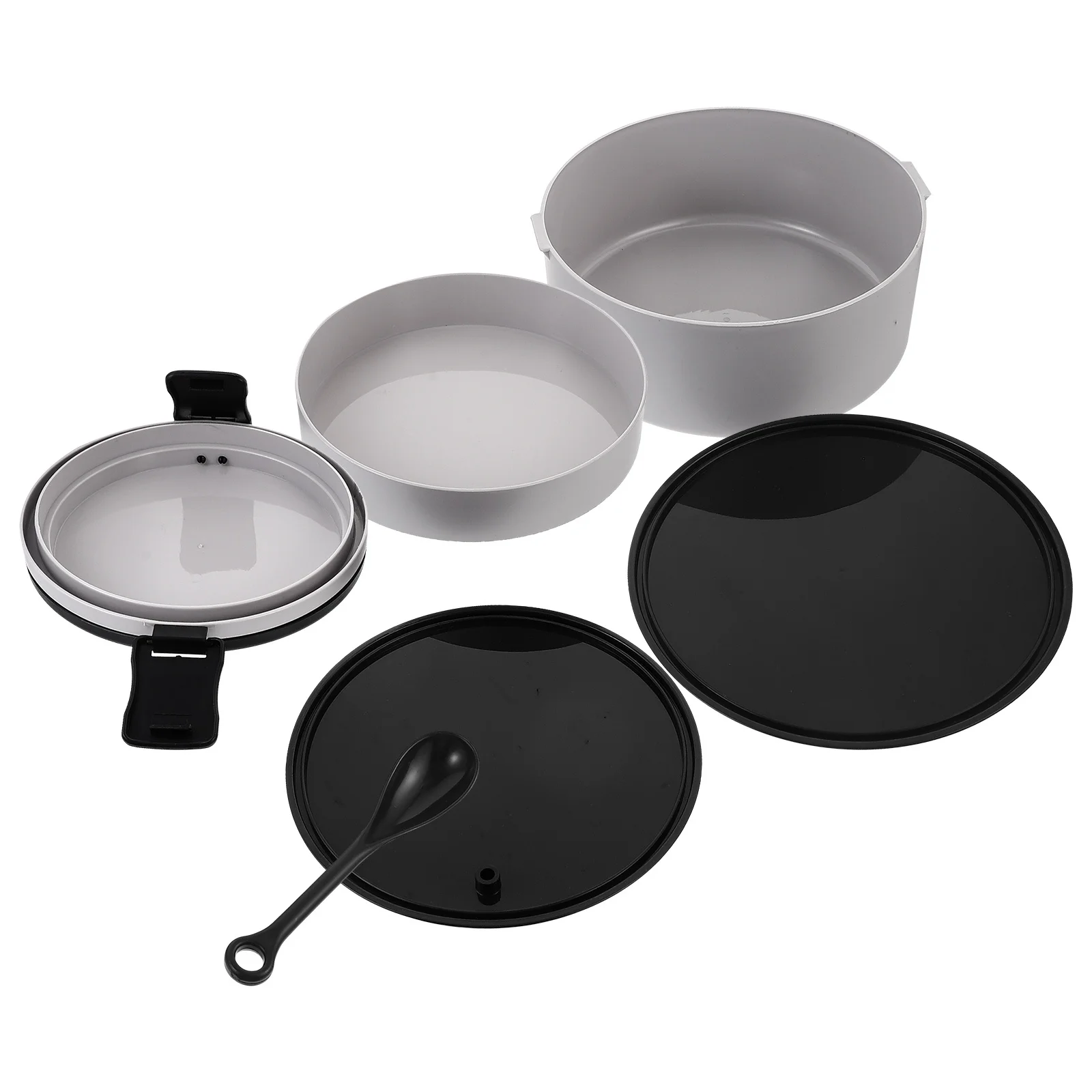 

Large Capacity 2 Layers Bento Lunch Box Plastic Microwave Safe Food Container Portable Sealing Design for Daily Use Outdoor