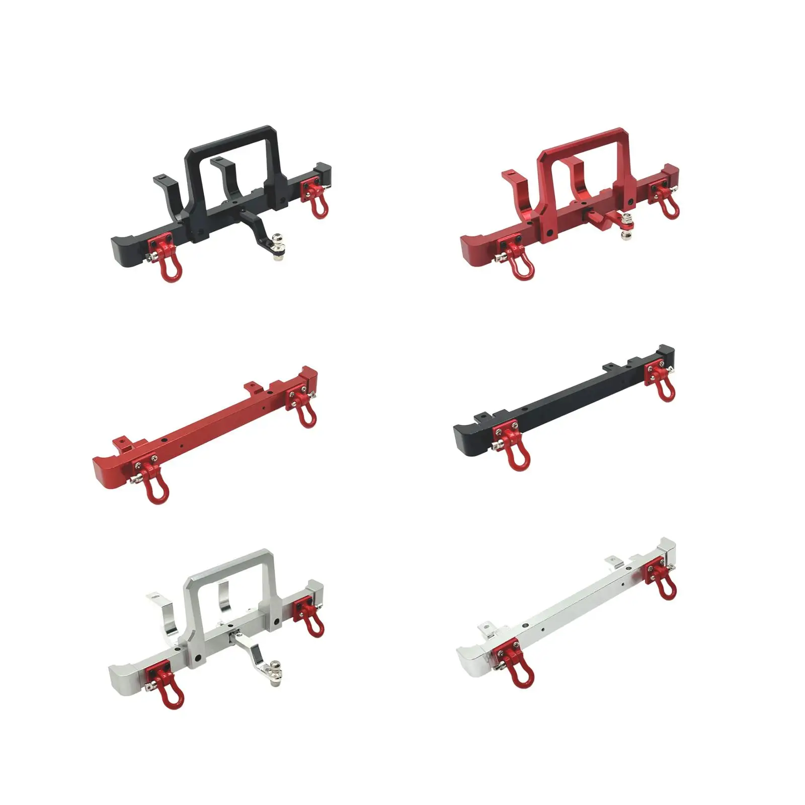 

1:12 Aluminum Alloy RC Front Rear Bumper Sturdy Accessory Upgrade Part Replacement for MN82 LC79 RC Crawler DIY Modified