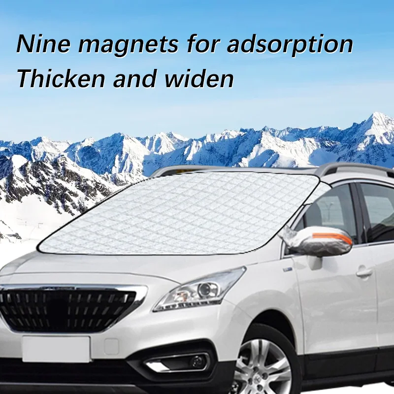 Auto Exterior Accessories For Peugeot 3008 Winter Car Snow Shield Shade Front Windshield  Waterproof Ice-Frost Sunshade Cover