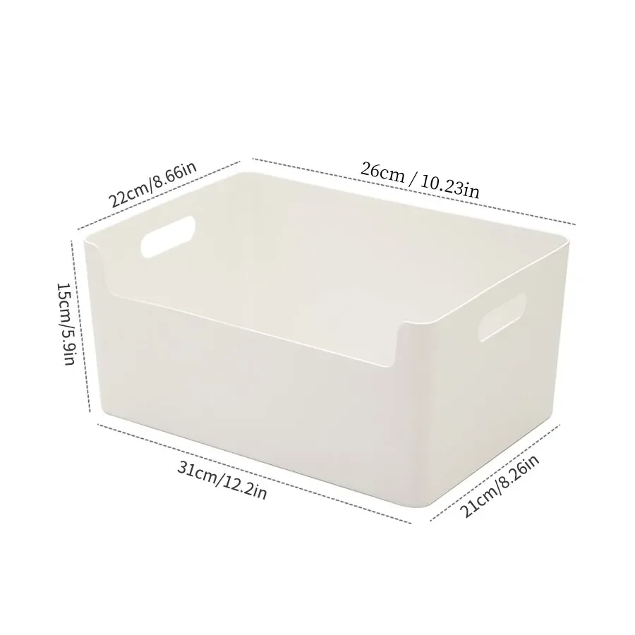 Opbergdoos voor fruit en groenten, voor gebruik in de keuken en in de koelkast, voor een overzichtelijke opslag, grote inhoud, plastic voedselcontainer met handvat.