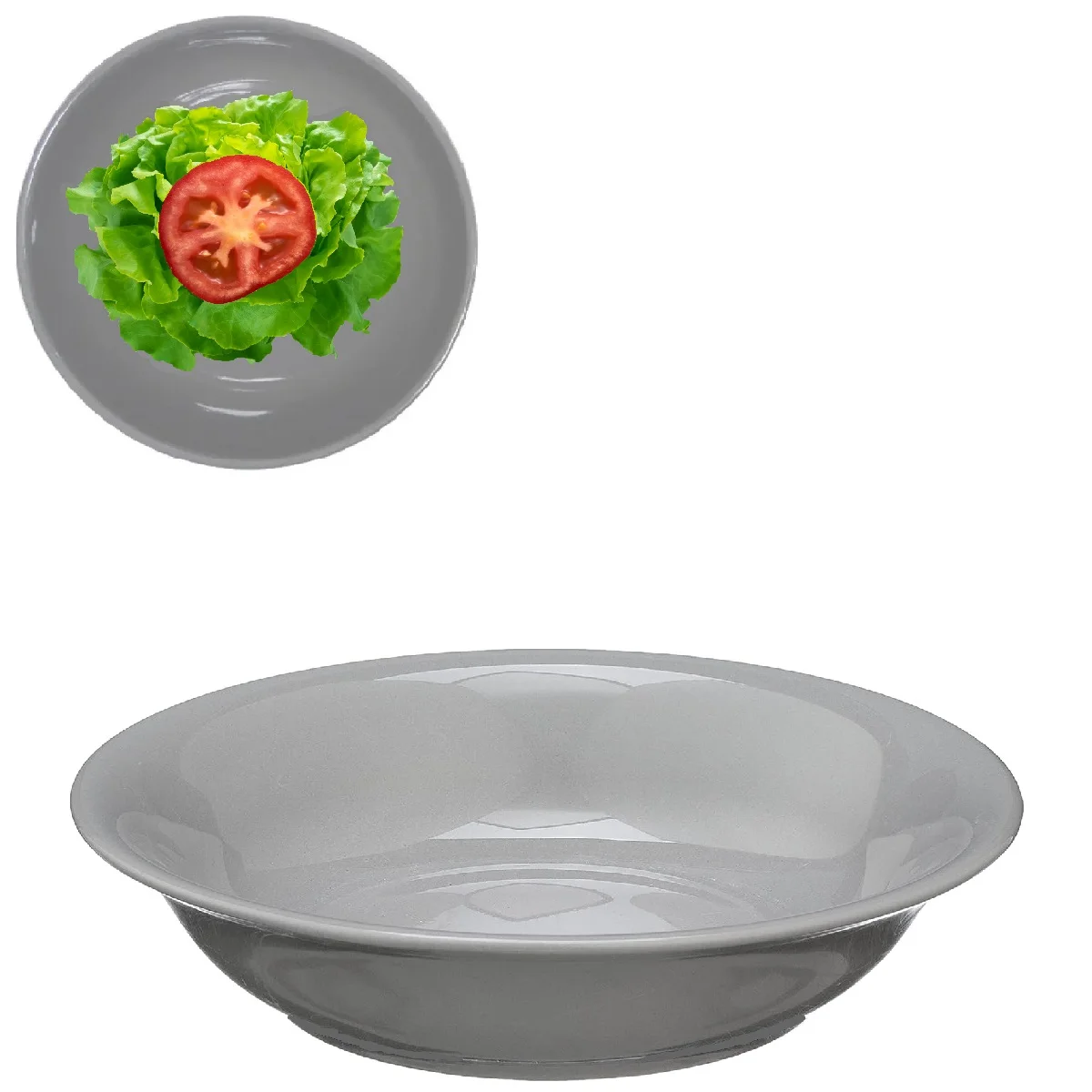 Bowl Bowl Bowl Salad Bowl Melamine Grey Kitchen Melamine 800ML