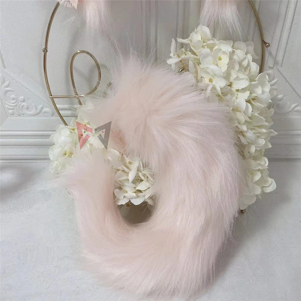 New Hand Made Pink Pig Ears Headband Hairhoop Tail Necklace Earrings Set Cosplay Costume Accessories For Party Game Set