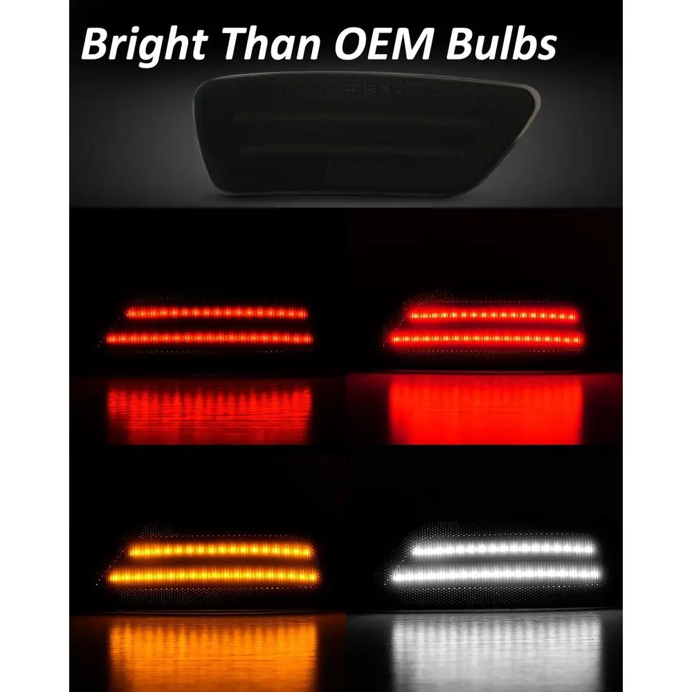 ضوء عاكس للمصد الخلفي 4 في 1 لسيارة جيب جراند شيروكي، كومباس، باتريوت، ودودج جورني (2011-2021) - يعمل على تشغيل، B