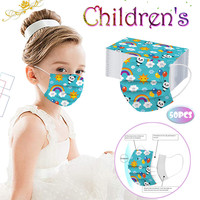 Kids Children's Mask Disposable Face Mask Industrial 3Ply Ear Loop 50PCS Mask mascarillas desechables masque mascara descartável