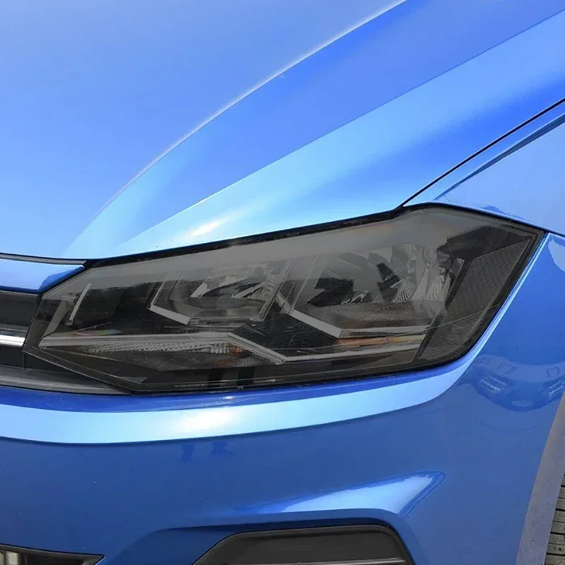 

For Volkswagen VW POLO 2018 Car Exterior Headlight Anti-scratch Front Lamp Tint TPU Protective Film Cover Accessories Sticker
