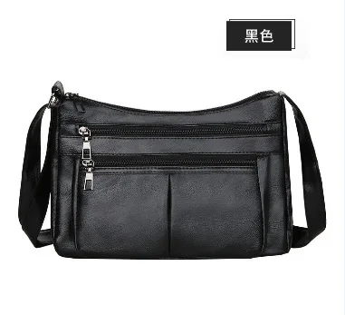 

Solid Shoulder Bag Women Casual Crossbody Bag Multifunction Shopping Handbag Large Capacity Messenger Bag