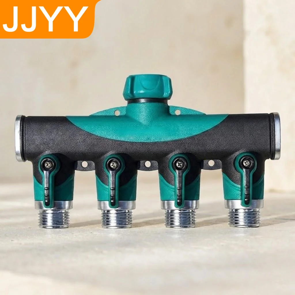 4 Way Hose Connector Garden Watering Adapter Irrigation Divider for Home Yard Agriculture Tools Durable Garden Supplies