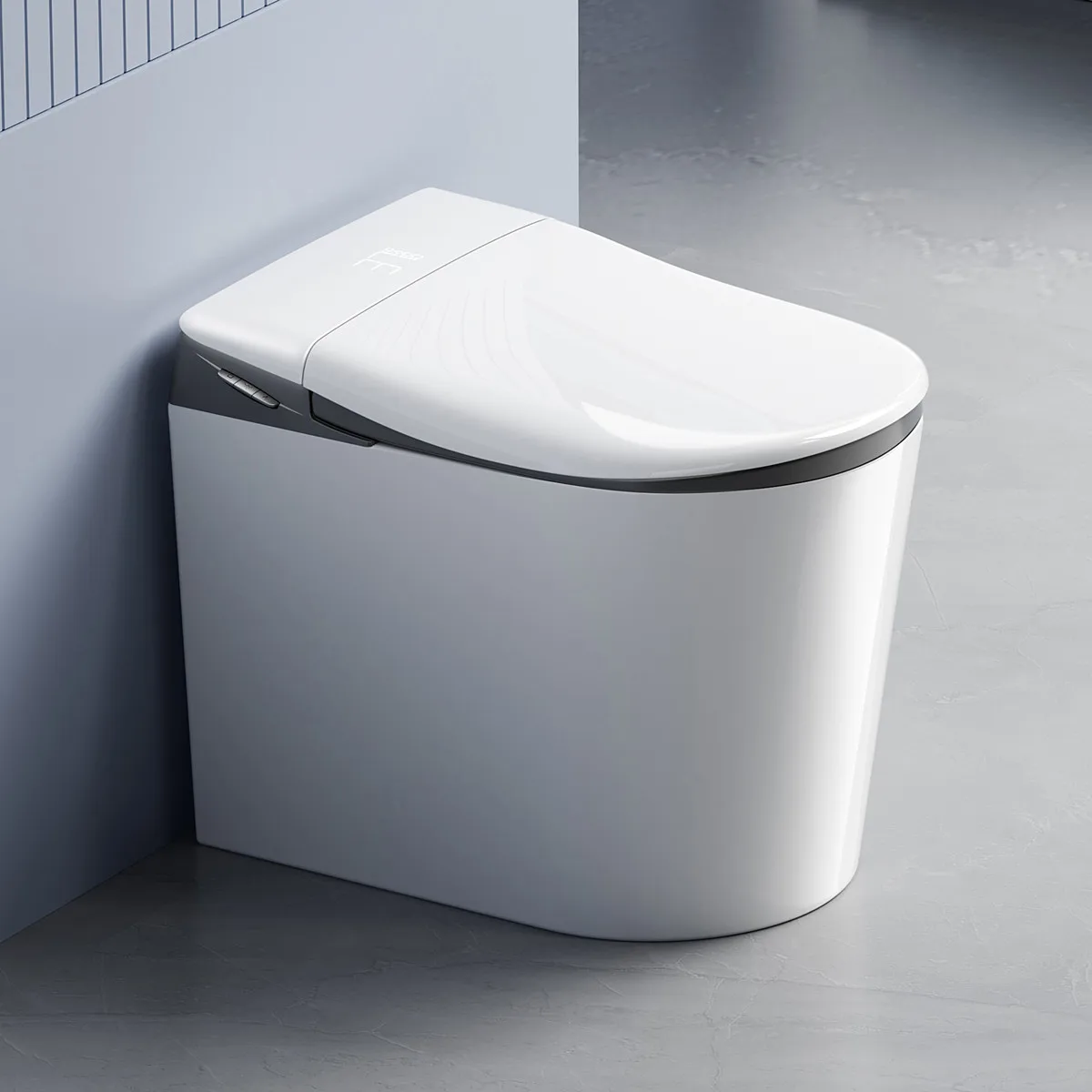 High-End Modern Foot Sensor Flush Innovation Floor Mounted Intelligent Commode Toilet Water Closet Intelligent Smart WC Toilet