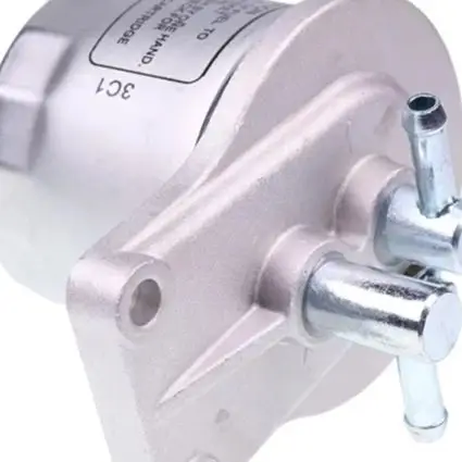 Diesel Fuel Filter Fuel Filter Assembly For Engine Compartment Use As Shown In The Picture Thick Silver Metal Casing
