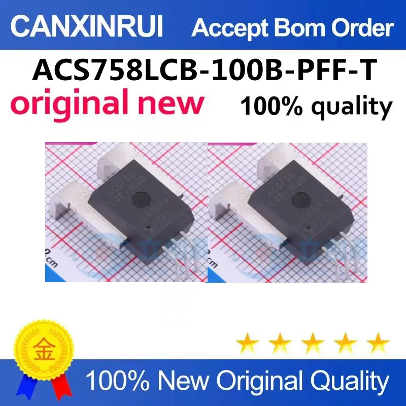 (5-100piezas)ACS758LCB-100B-PFF-T; Package: CB-5; Gine; Can be Purchased Directly