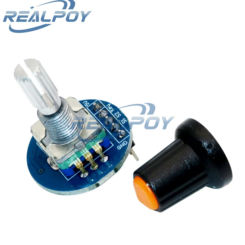 Rotary Encoder Module for Arduino Brick Sensor Development Round Audio Rotating Potentiometer Knob Cap EC11