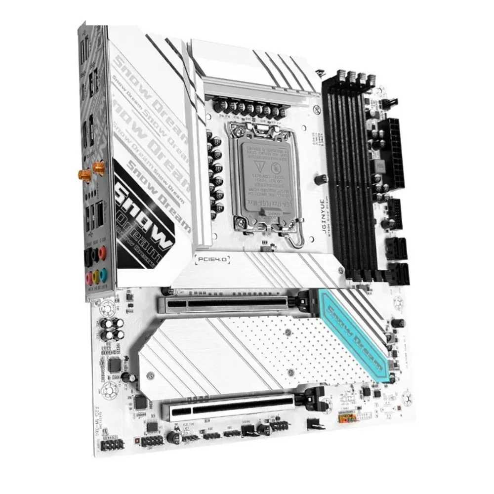 product  B760M Snow Dream White main board DDR4 computer 12th generation 13th generation 1700CPU desktop