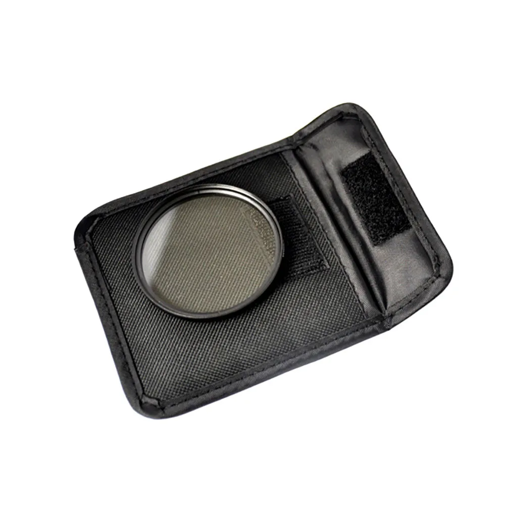 1 2 3 4 6 Slot Foldable Lens Filter bag Pouch Case For UV CPL ND Color Filter Wallet  Adapter Ring Storage Bag Holder New