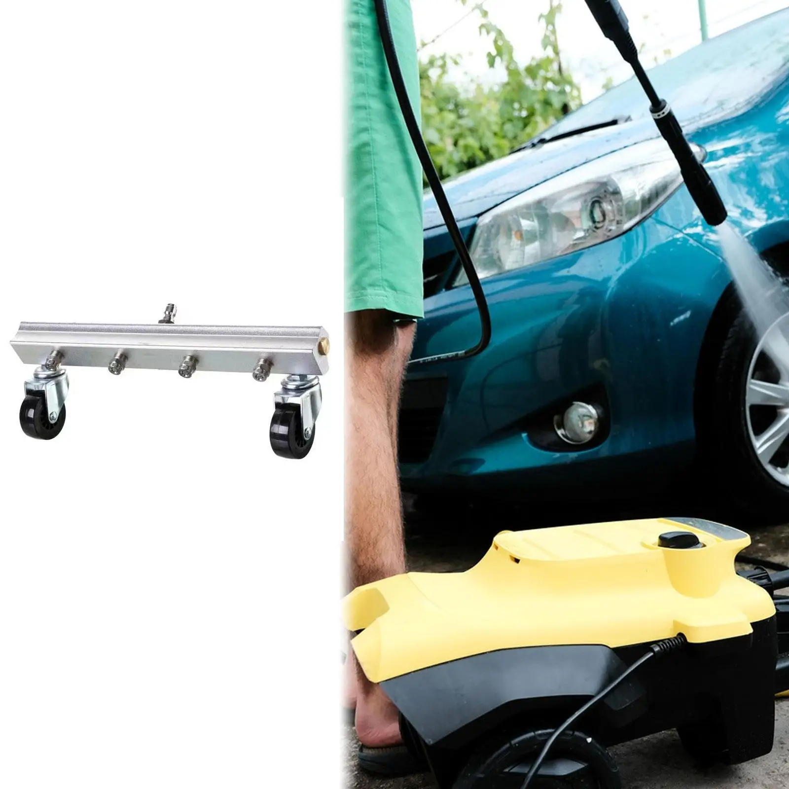 

High Pressure Washer Water Broom Patios Sidewalk Practical for Washing Machine Portable for Pressure Washer Road Cleaning Brush